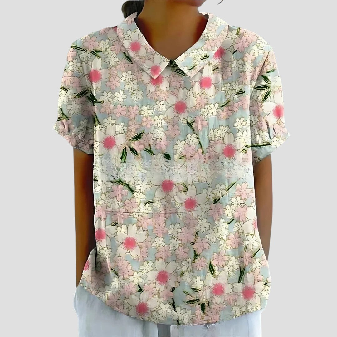 Sara - Blouse À Imprimé Chic