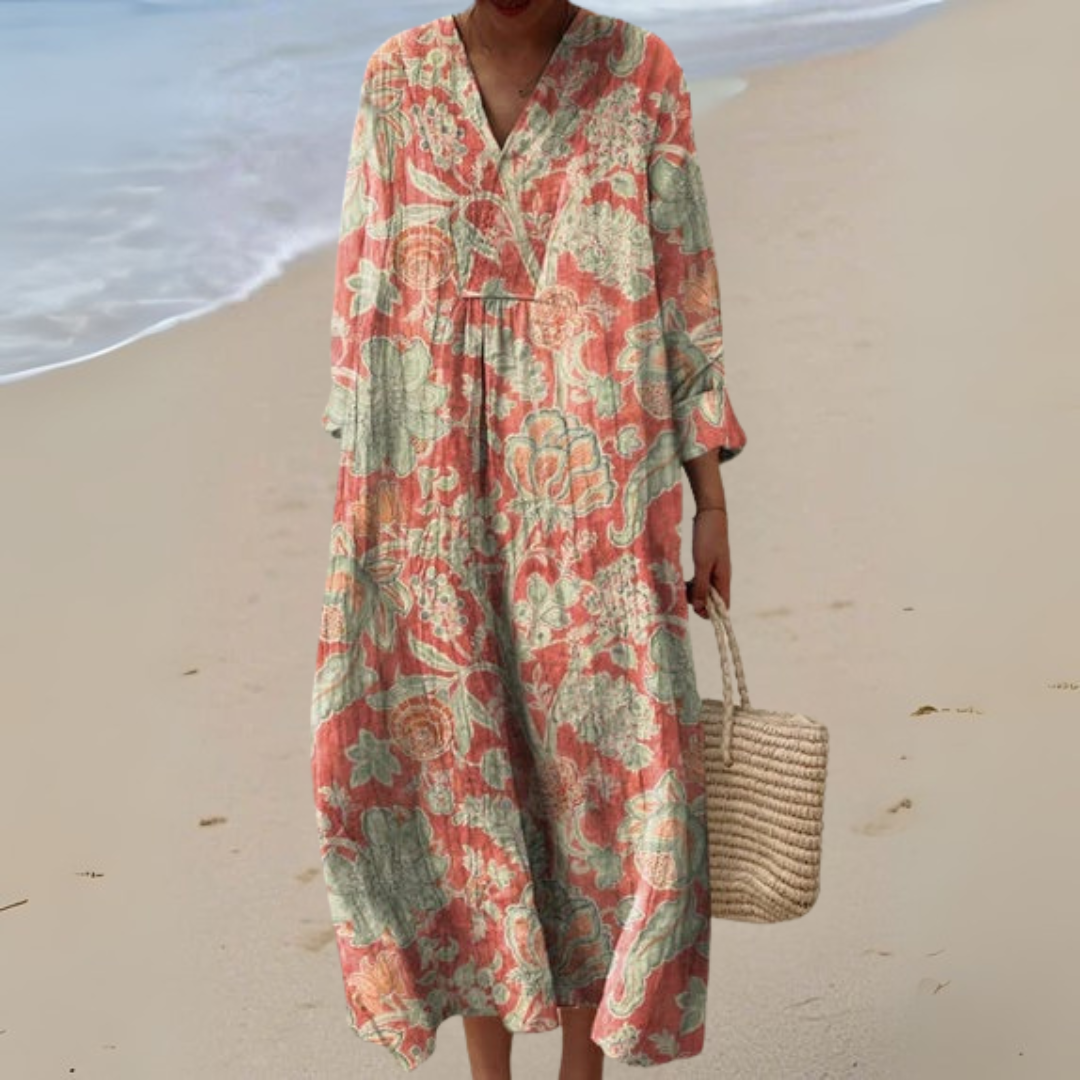 Valeria - Robe Vintage à Fleurs