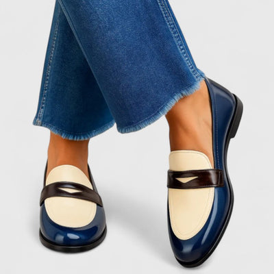 Saphina - Mocassins Chic Bicolores