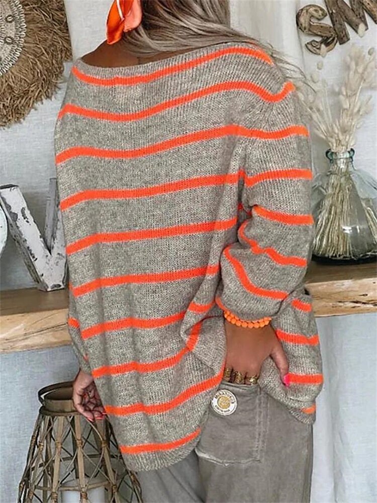 Zia - Pull Rayé Élégant