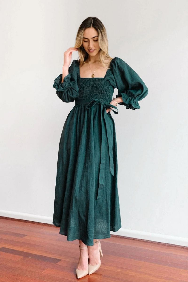 Tana - Robe Élégante En Lin