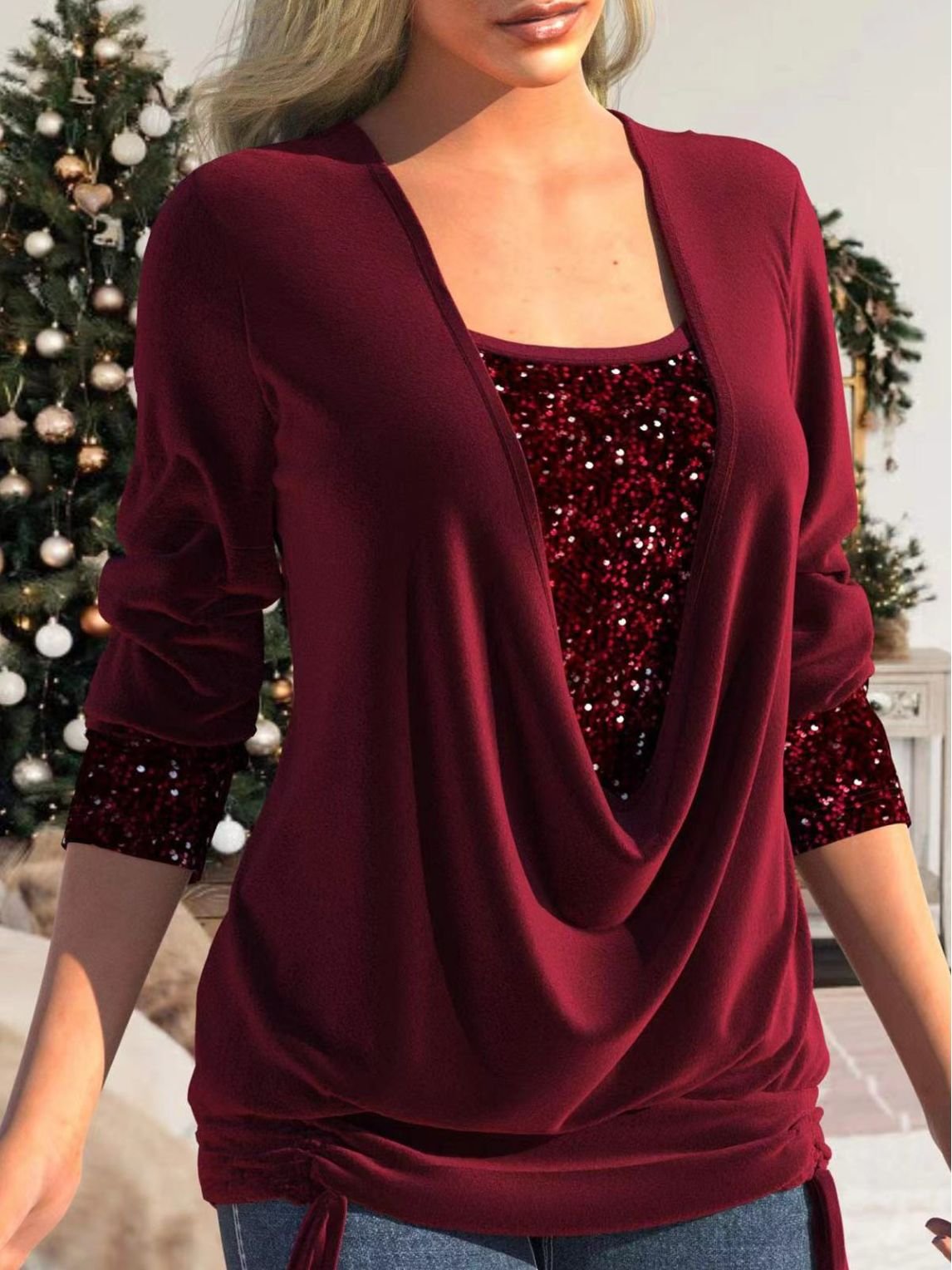 Flaire - Haut Scintillant Glamour