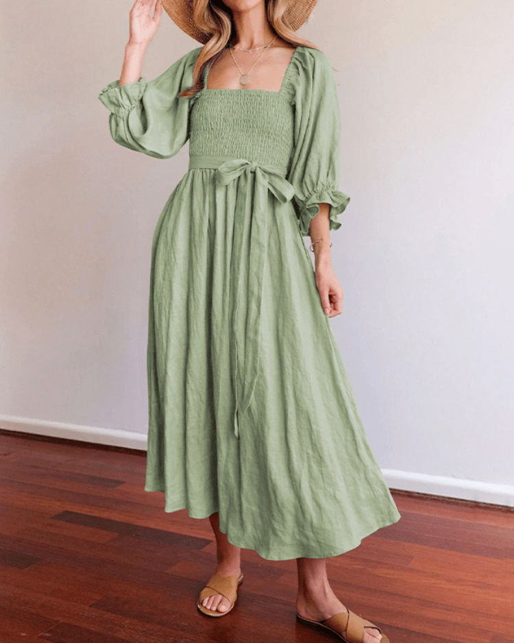 Tana - Robe Élégante En Lin