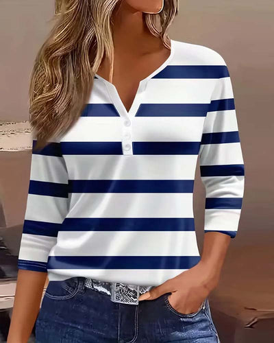 Annalena - Blouse Élégante à Rayures