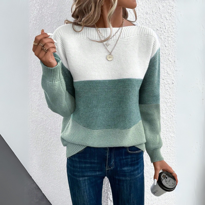 Clara - Pull Patchwork Élégant