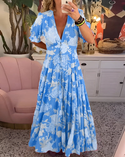 Carine - Élégante Robe Fleurie
