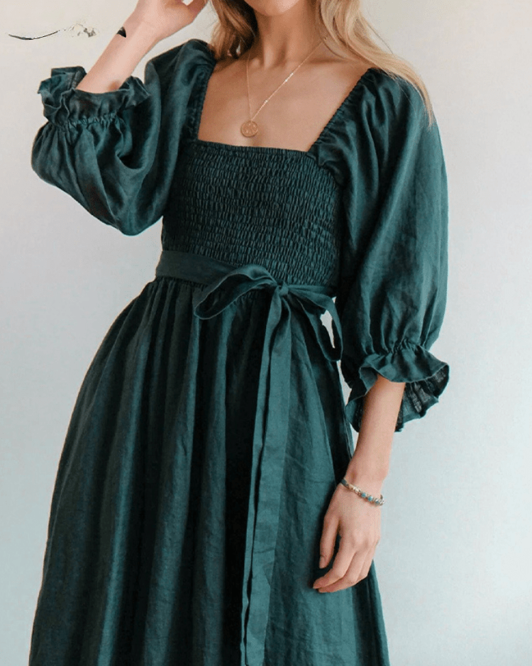 Tana - Robe Élégante En Lin