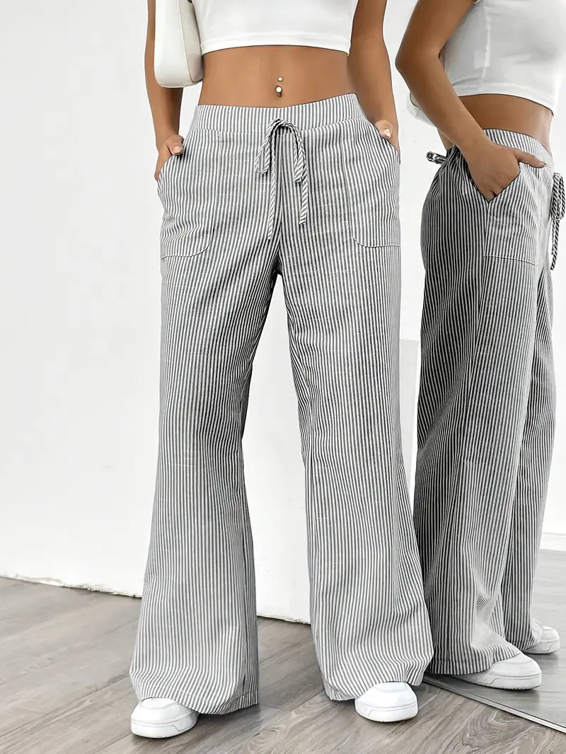 Alina - Pantalon Confortable à Rayures