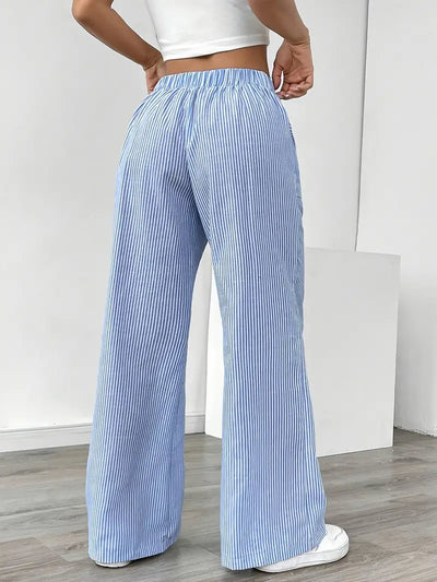 Alina - Pantalon Confortable à Rayures