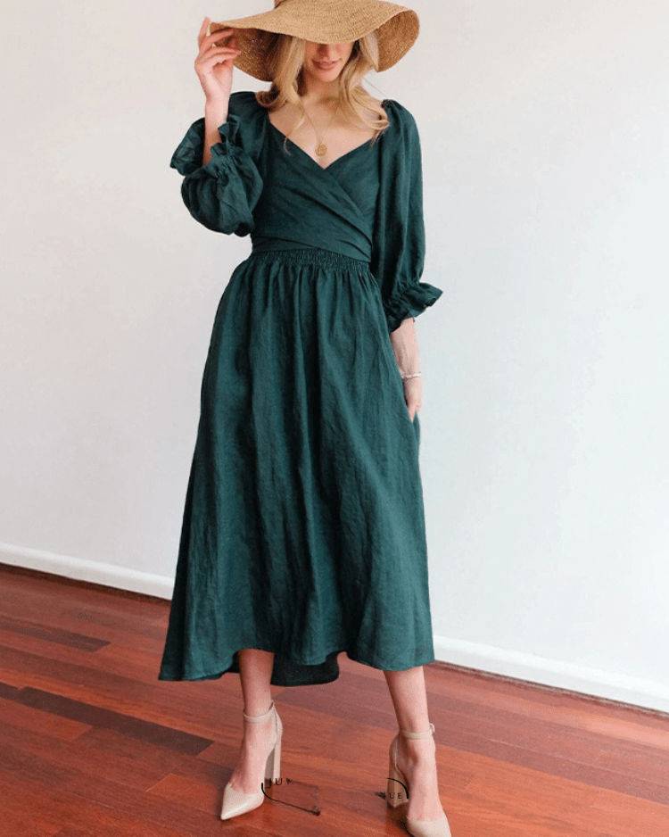 Tana - Robe Élégante En Lin