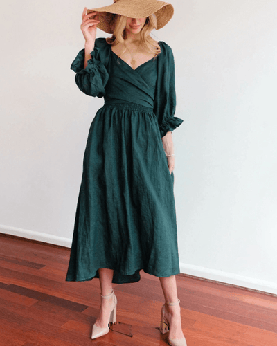 Tana - Robe Élégante En Lin