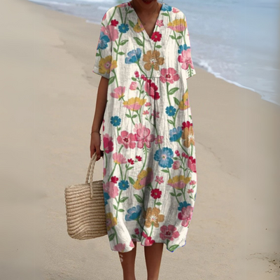 Audrey - Robe Fleurie Printanière