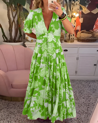 Carine - Élégante Robe Fleurie
