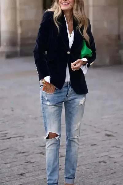 Aria - Blazer Chic En Velours