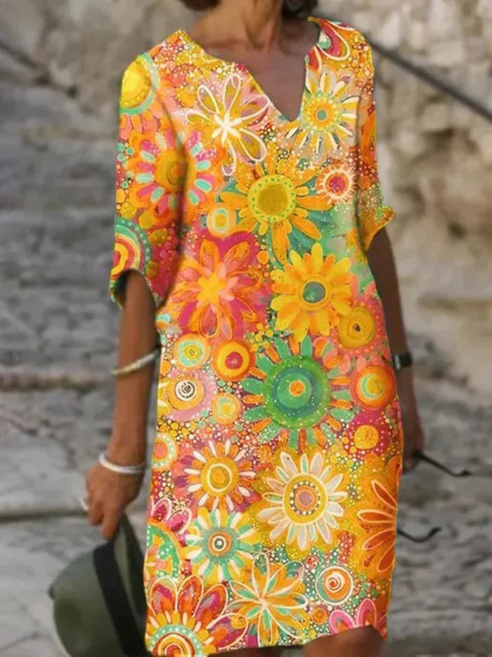 Yvonne - Élégante Robe Florale