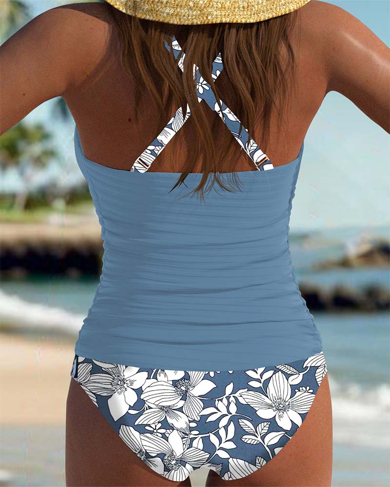 Catrina - Tankini Croisé Élégant