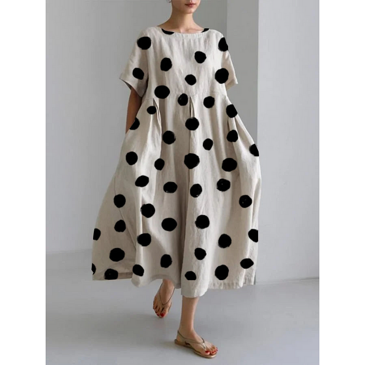 Valentina - Robe Décontractée à Pois