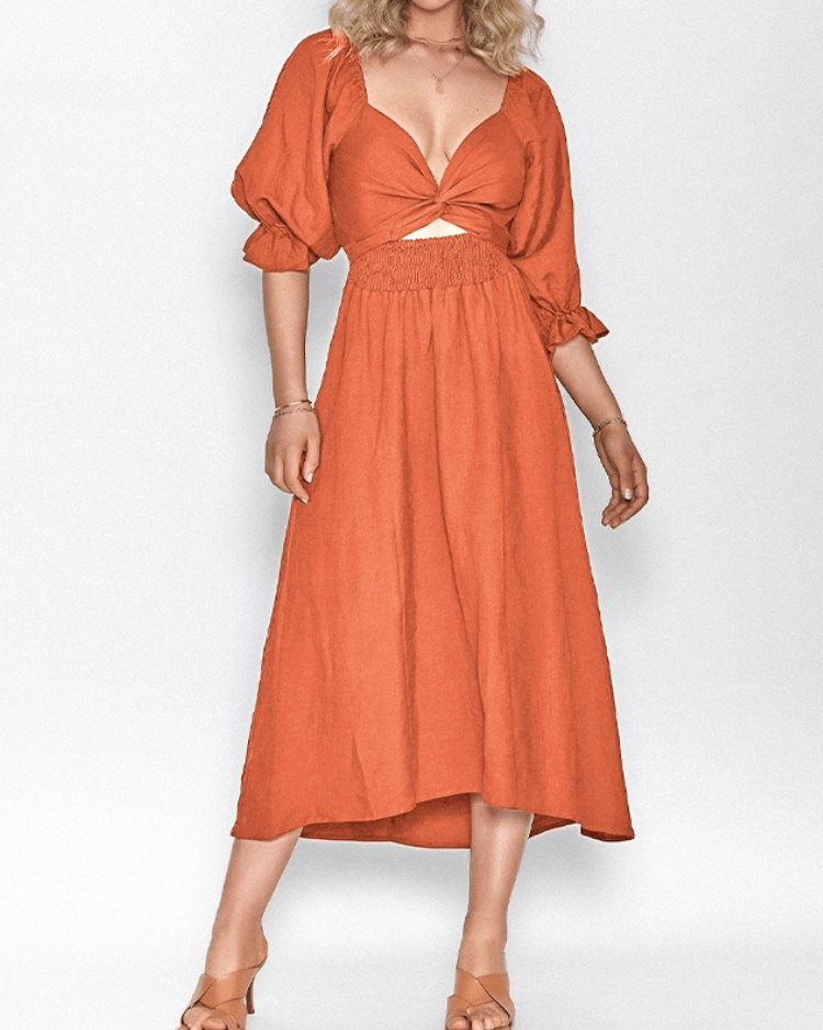 Tana - Robe Élégante En Lin