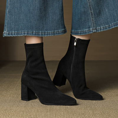Alora - Bottines En Daim Luxueuses