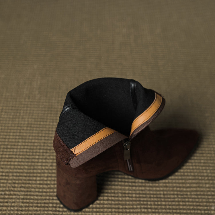 Alora - Bottines En Daim Luxueuses