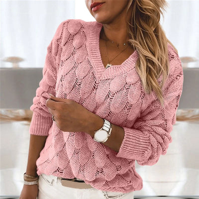 Faye - Pull Chic À Col En V