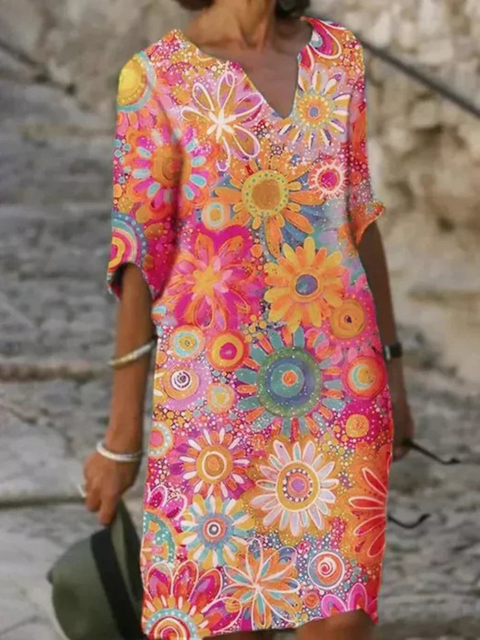 Yvonne - Élégante Robe Florale