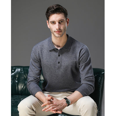Rafael - Pull Polo en Cachemire