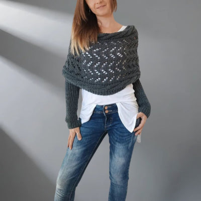 WarmWrap™ - Élégant Châle Tissé