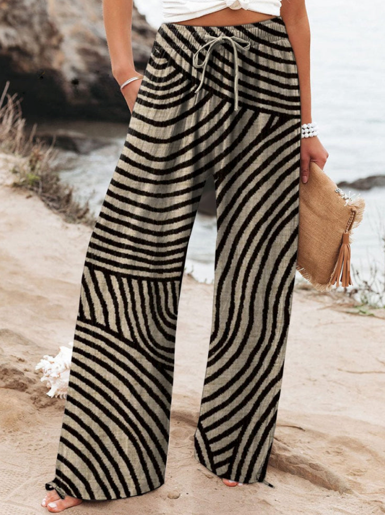 Cataleya - Pantalons À Jambes Larges Confortables