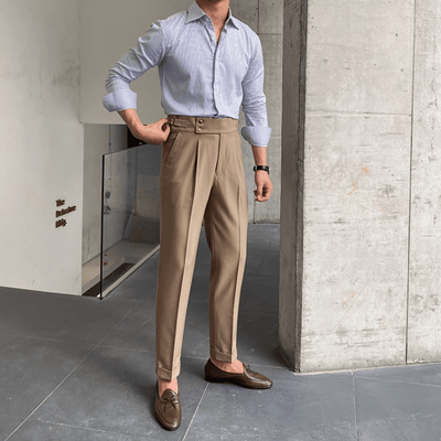 Edward - Pantalons Taille Haute Élégants
