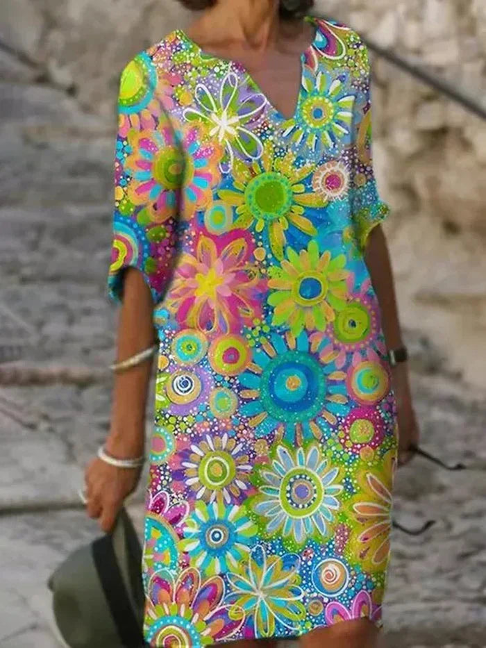 Yvonne - Élégante Robe Florale