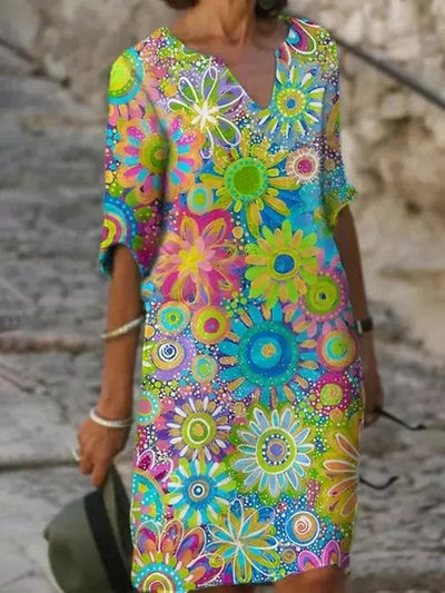 Yvonne - Élégante Robe Florale