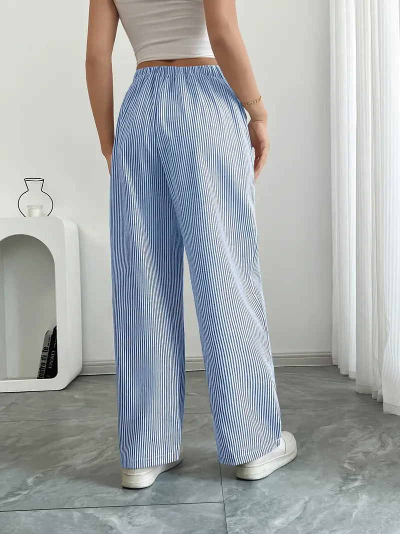 Alina - Pantalon Confortable à Rayures