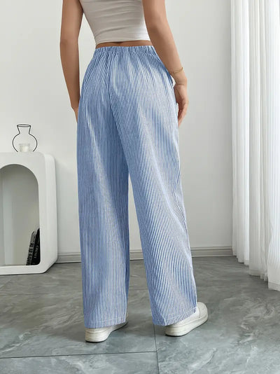 Alina - Pantalon Confortable à Rayures