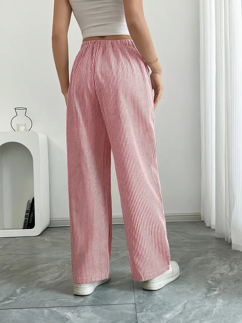 Alina - Pantalon Confortable à Rayures