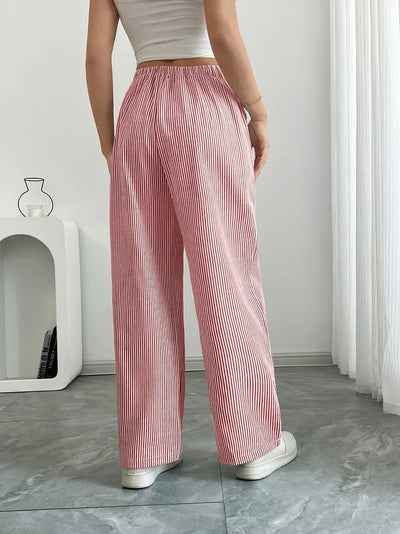 Alina - Pantalon Confortable à Rayures