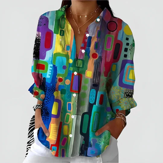 Amalie - Blouse Colorée et Confortable