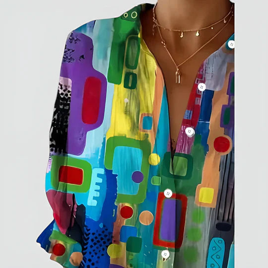 Amalie - Blouse Colorée et Confortable