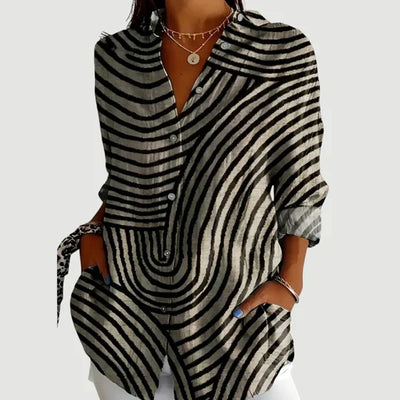 Amalie - Blouse Géométrique Confortable