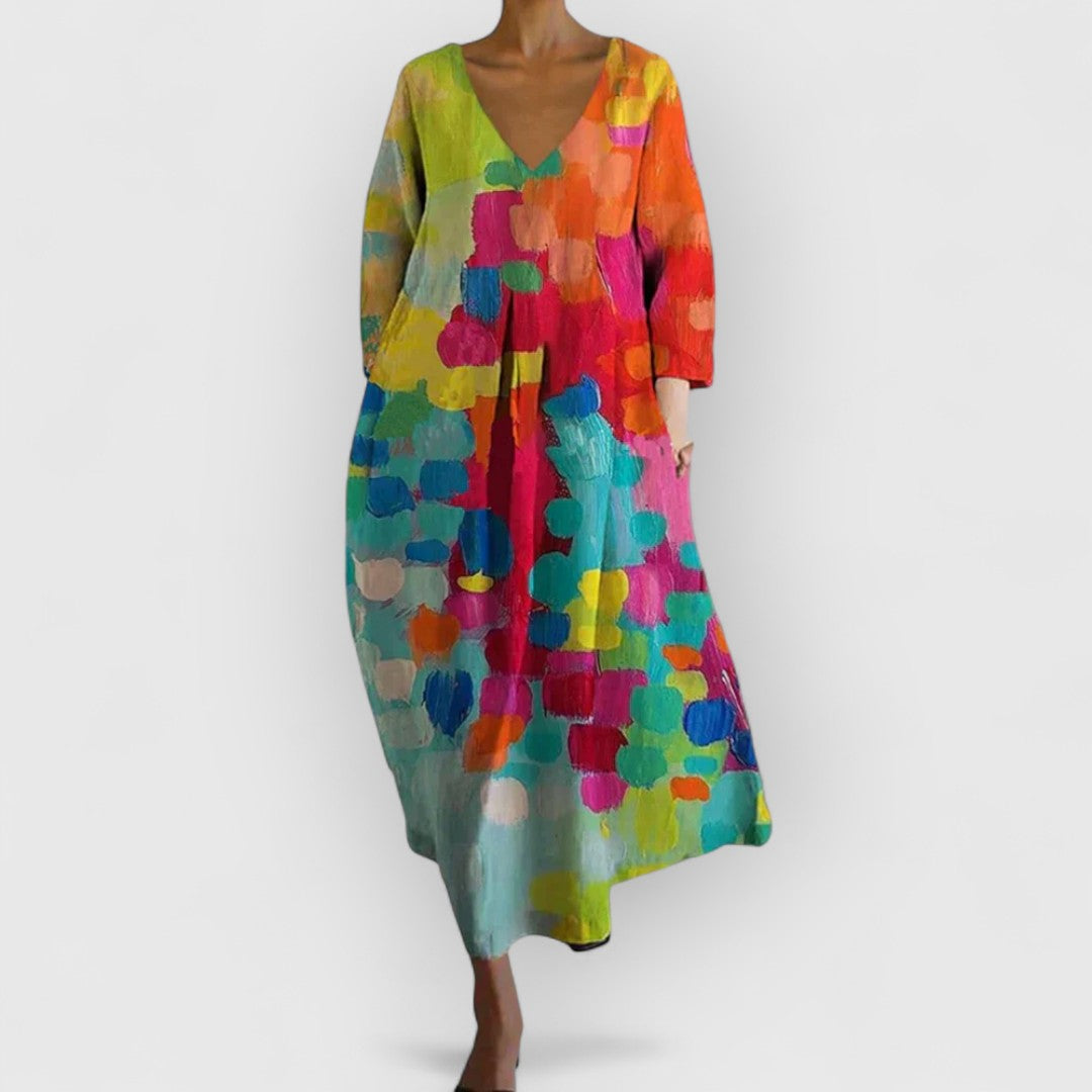 Anastasia - Robe Colorée Élégante