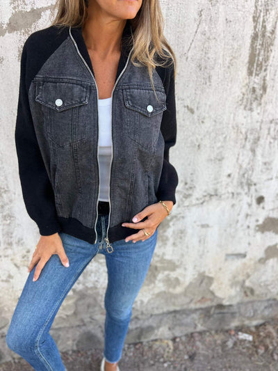 Zaria - Veste Denim Élégante