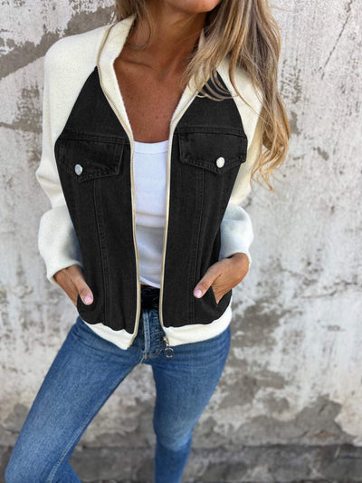 Zaria - Veste Denim Élégante