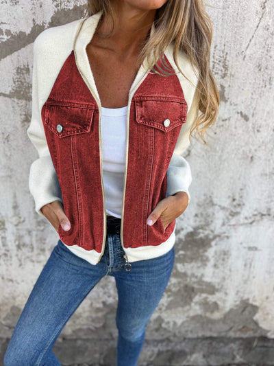Zaria - Veste Denim Élégante
