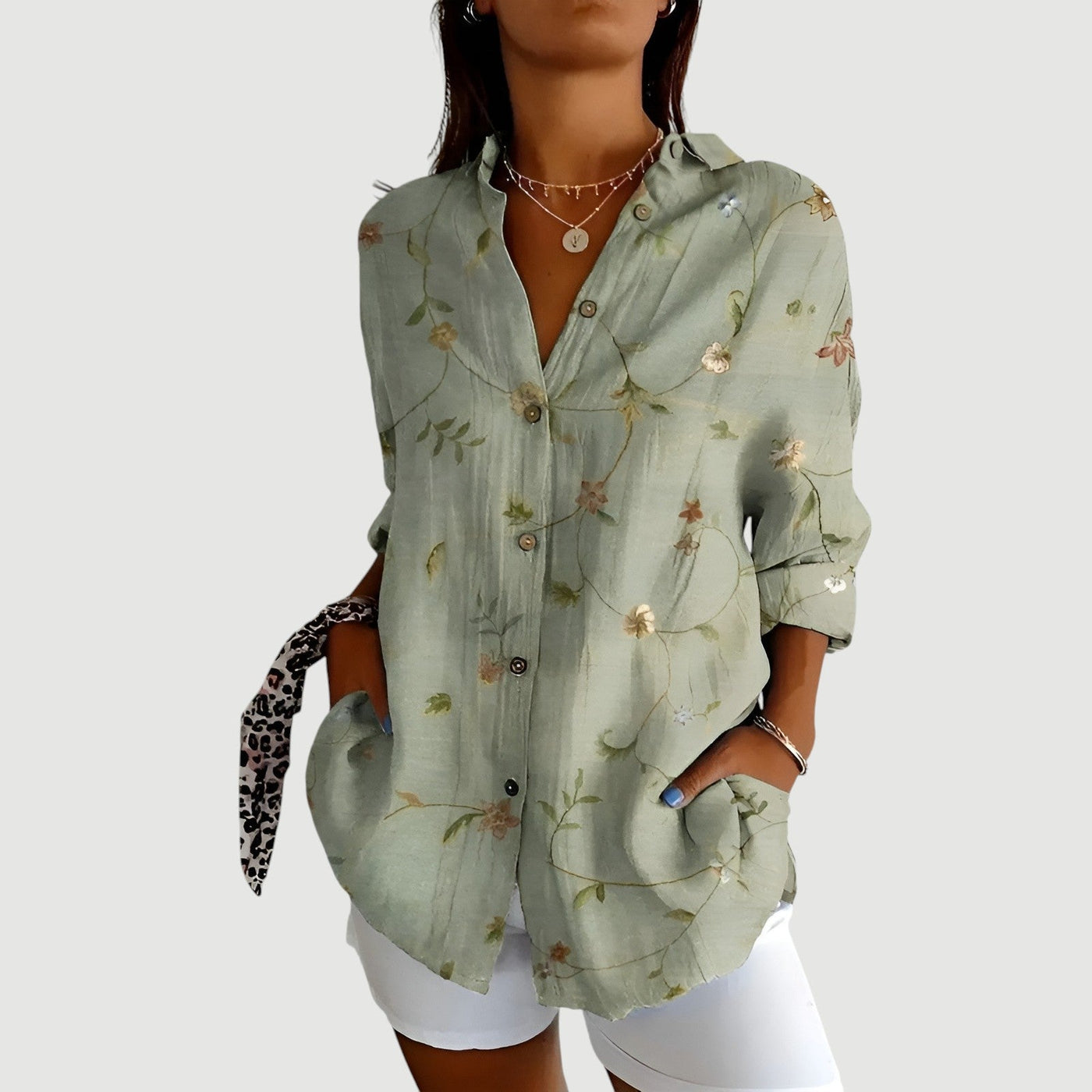 Amalie - Blouse Géométrique Confortable