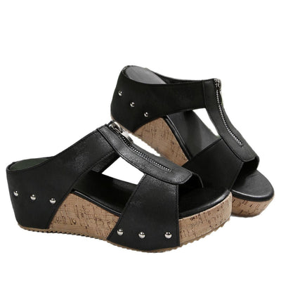 Aria - Sandales Confortables Veloutées