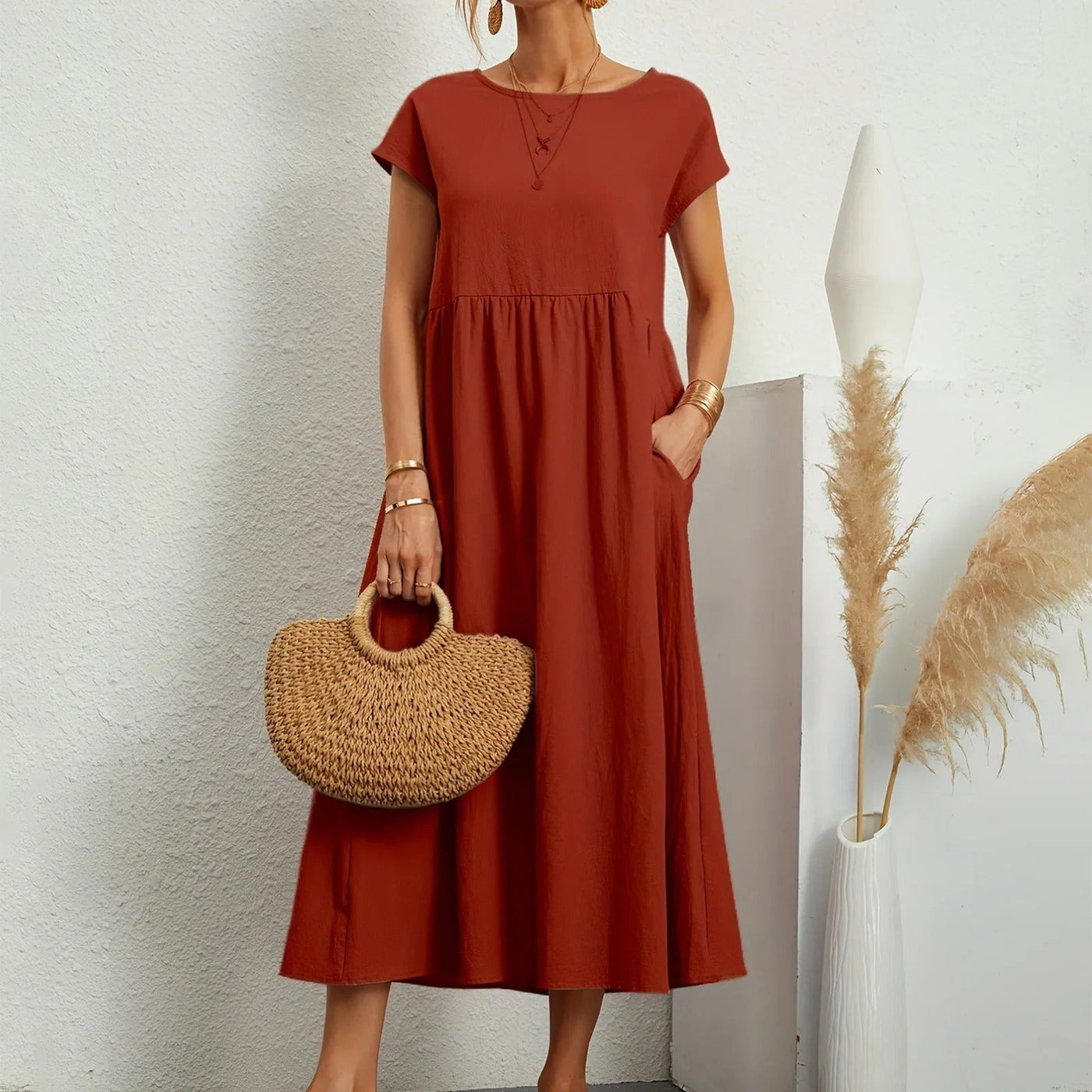 Catherine - Robe D'été Élégante