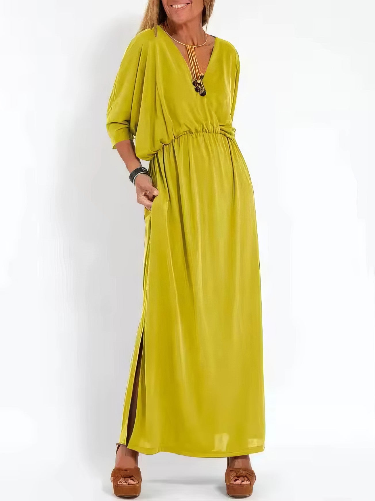 Sienna - Robe Longue Vintage Élégante