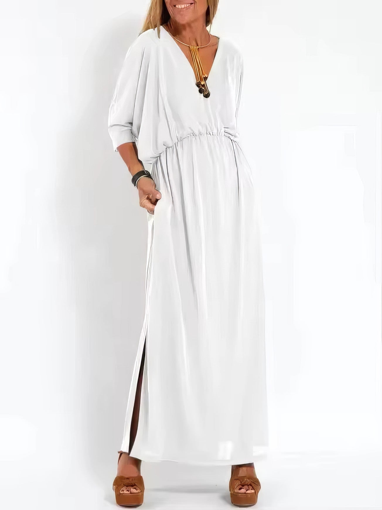 Sienna - Robe Longue Vintage Élégante
